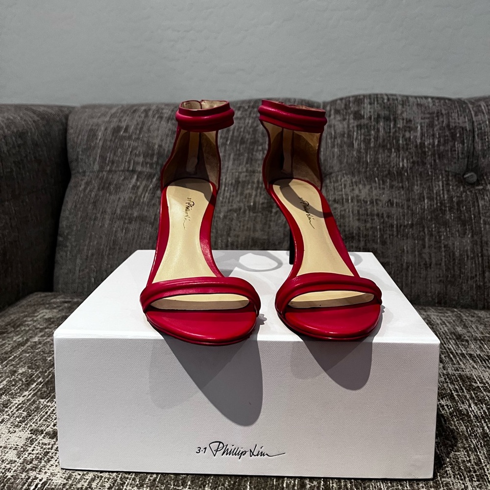 3.1 Phillip Lim Martini Heels in raspberry. Size 36.